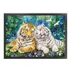 >SALE<Full Embroidery Eco-cotton Thread 11CT Printed Tiger Cross Stitch Kit 60x45cm
