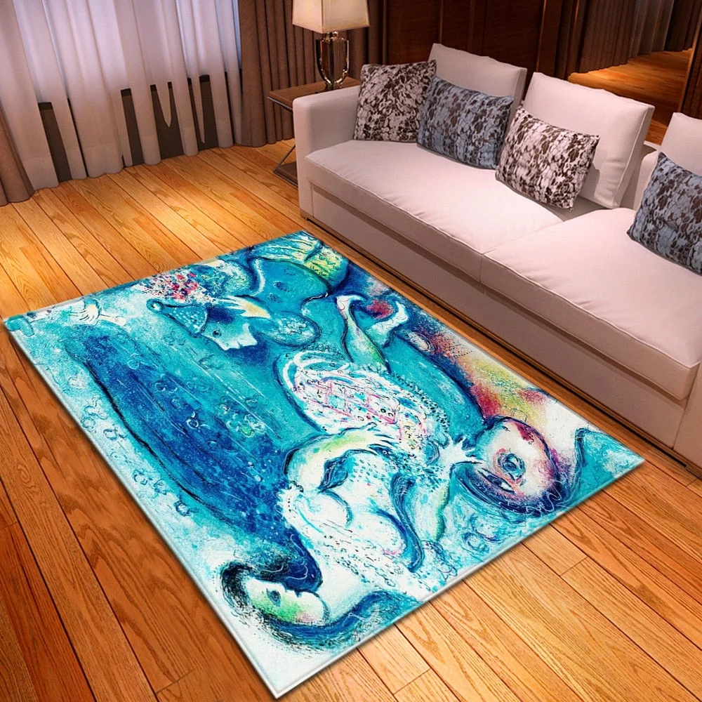 Modern Carpet Living Room Bedroom Decoration Kids Room Carpets Hallway Floor Children Rugs Home Flannel 3D Pattern Bedside Mat