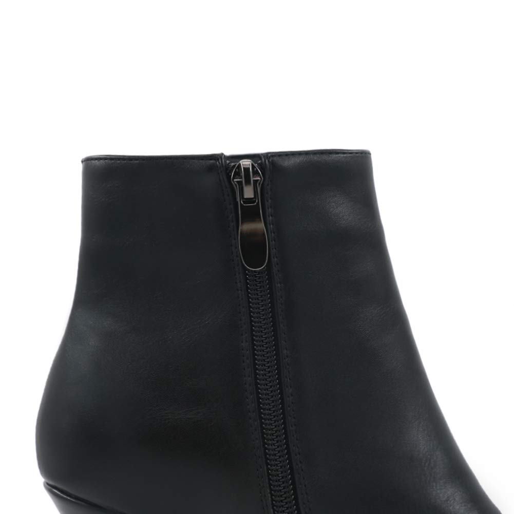 60mm Women's Ankle Boots Closed Pointed Toe Stilettos Booties-MERUMOTE