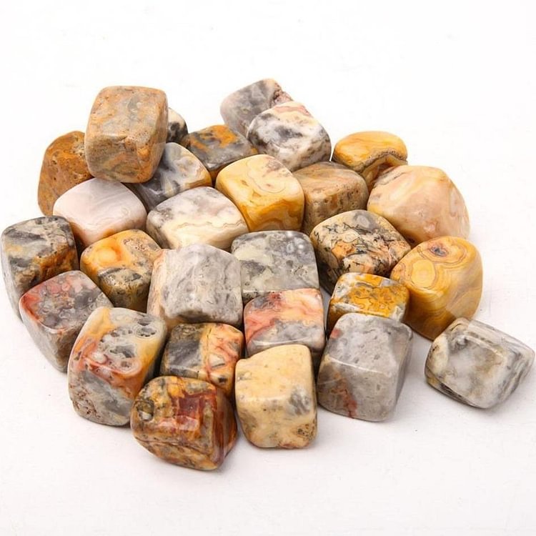0.1kg Crazy Agate bulk tumbled stone