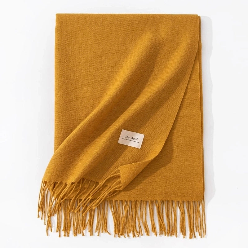 Scarf Winter Warm Windproof Shawl Women’s High-end Korean Style Women’s Cashmere Scarf