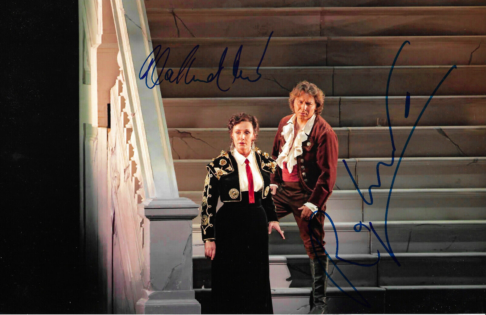 Roberto Alagna & Waltraud Meier Opera signed 8x12 inch Photo Poster painting autographs