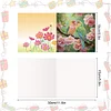 (US Only)8PCS Bird Flower DIY Diamond Art Greeting Cards Congratulations Cards & Gifts