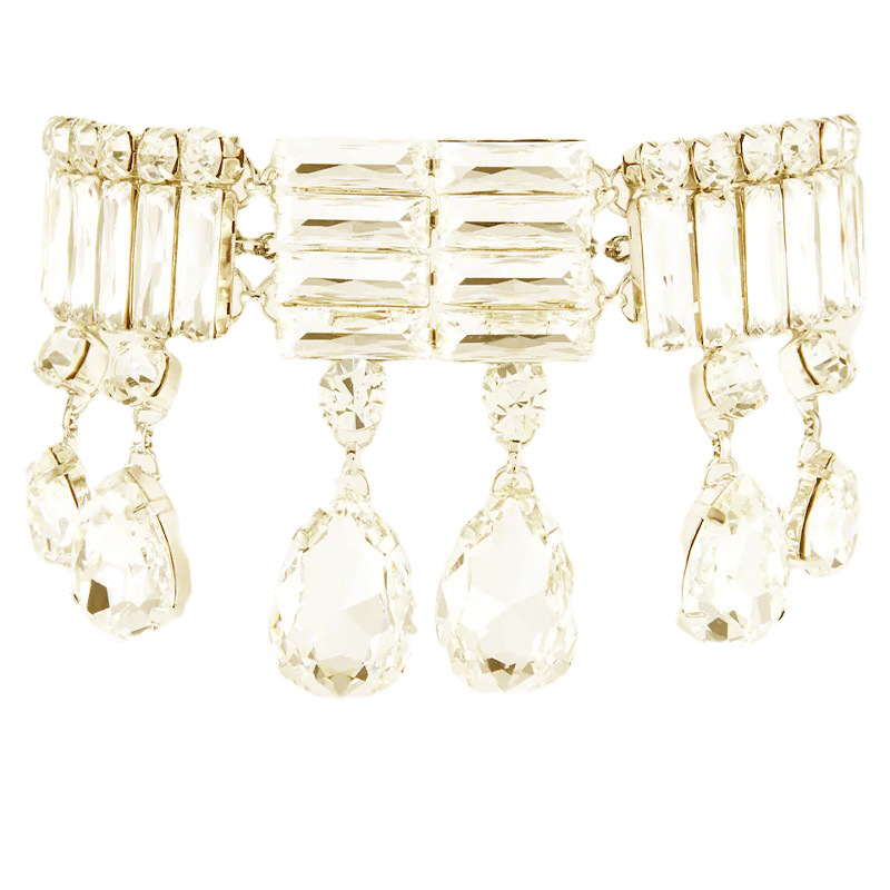 Stylish Multilayer Rhinestone Teardrop Pendent Necklace | Oxredo Shop Ramadan Sale