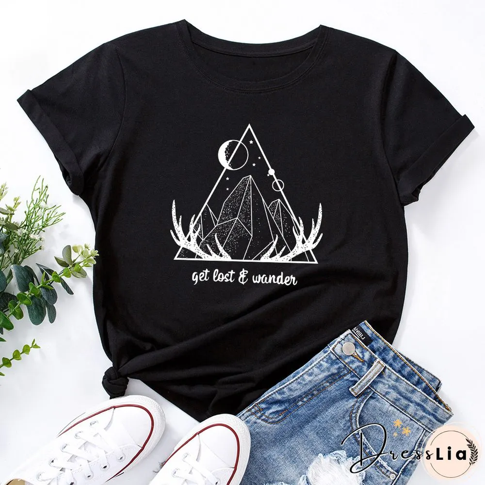 Graphic Tees For Women Cotton Short Sleeve Tee Woman T-Shirts Female Shirt Tops Summer