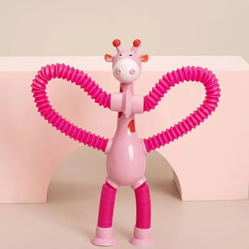 Last Day Promotion 48 OFF Telescopic suction cup giraffe toy