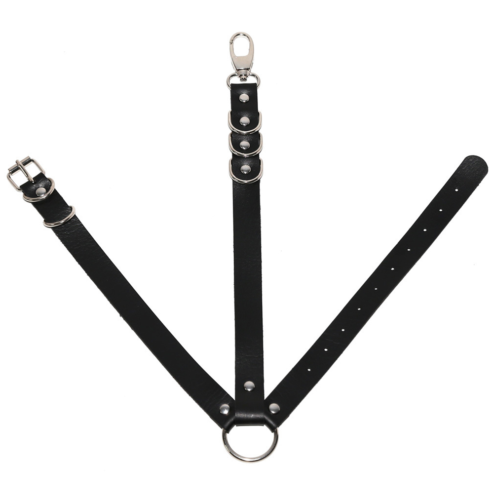 

Sexy Women Punk PU Garter Belt Harajuku Body Harness Suspender (Black), 501 Original