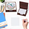 (US Local)Wooden 5D Diamond Painting Kit Note Box DIY Diamond Art Notepad Box (Bird)
