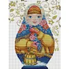 Russian Matryoshka Doll - 14CT Stamped Cross Stitch 26*38cm/10.24*14.96in tapestrymarket