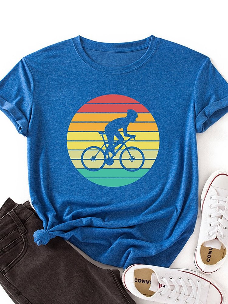 Bestdealfriday Colorful Bicycle Women's T-Shirt