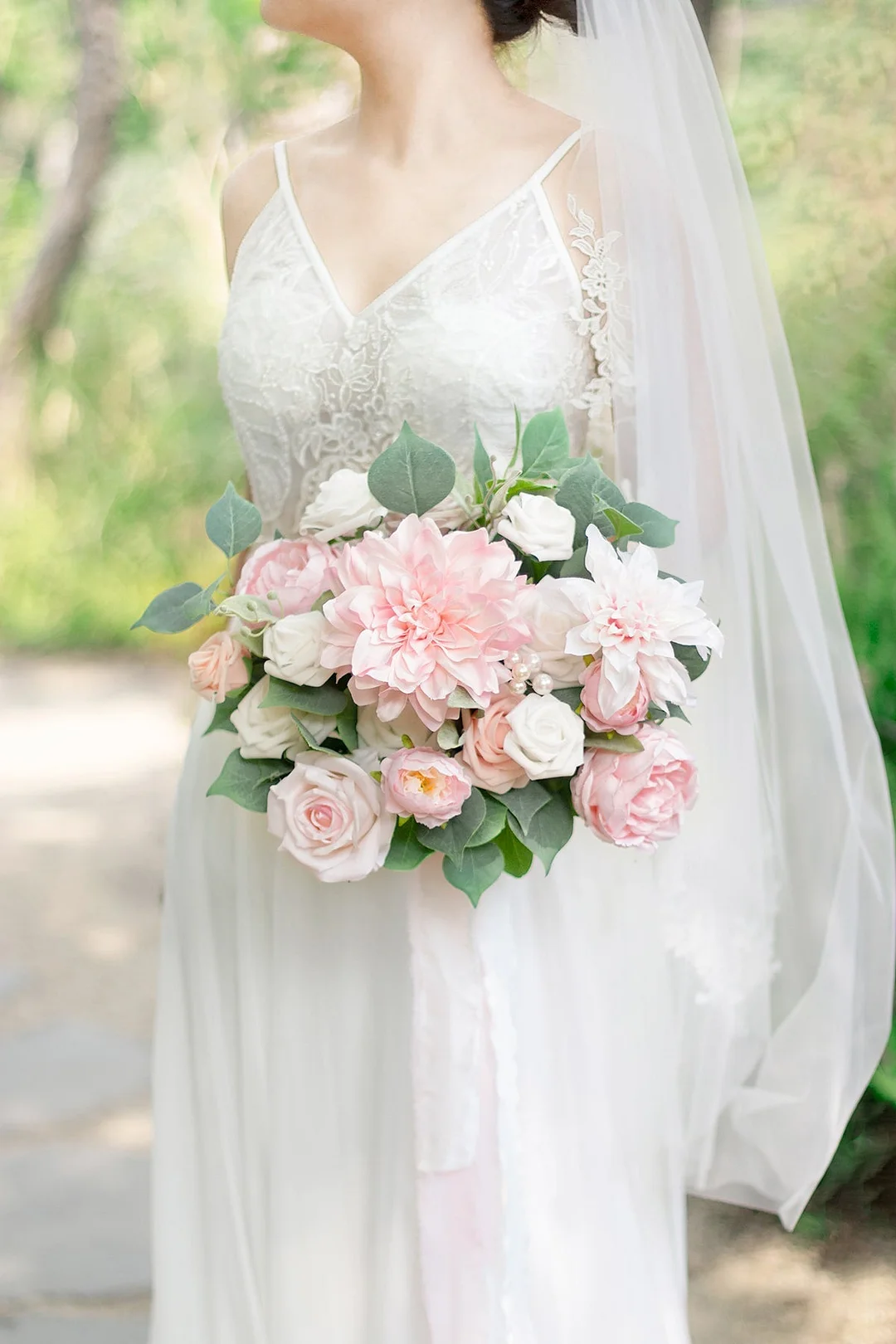 Silk Dahlia Designer Flower Boxes