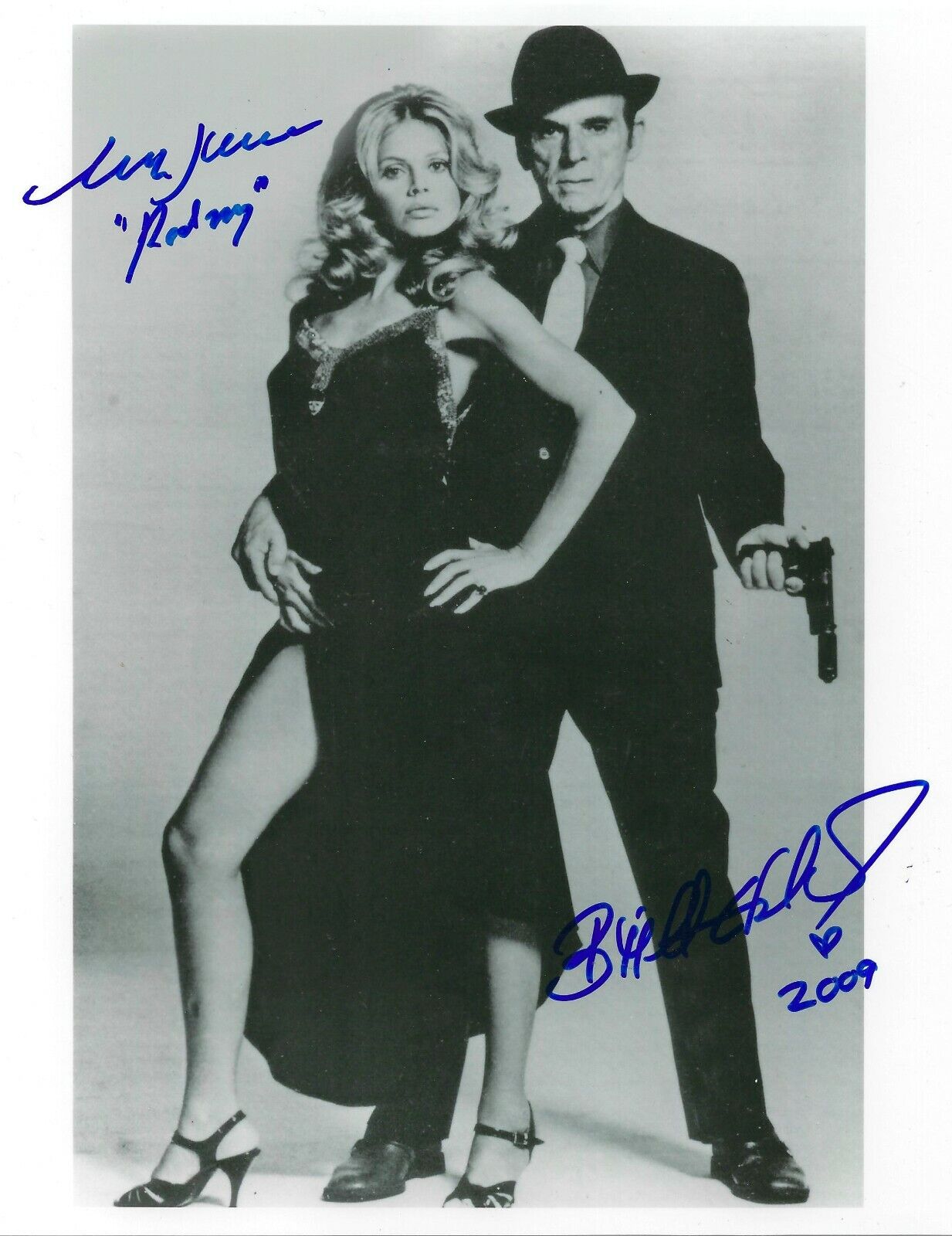 BRITT EKLAND & MARK LAWRENCE SIGNED JAMES BOND 007 8x10 Photo Poster painting - UACC & AFTAL RD