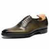 Discount Genuine Leather Out Sole Handmade Mens  Dress Shoes