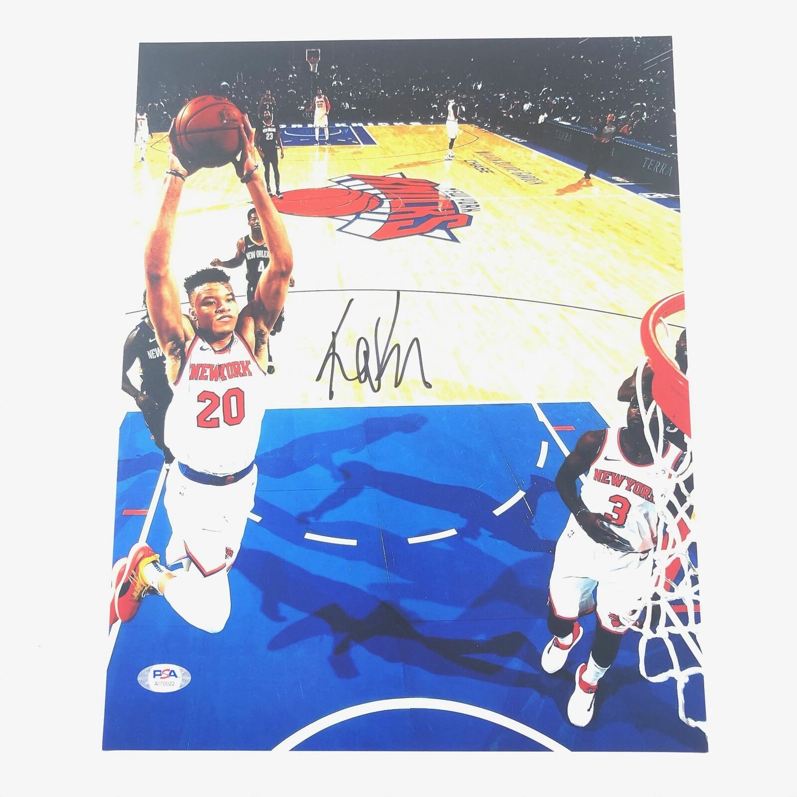 Kevin Knox 11x14 Photo Poster painting PSA/DNA New York Knicks Autographed