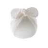 New children's solid color turban hat baby Indian hat baby ball knotted hat ins Europe and America wholesale rabbit ear pullover hat