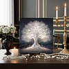 (Framed)Diamond Painting -DIY Round Drill Tree of Life with Frame(25x25cm)