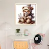 Cute Bear-11CT Stamped Cross Stitch 45*45cm/17.72*17.72in