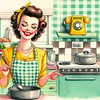 Kitchen Housewife-11CT Stamped Cross Stitch 50*50cm/19.69*19.69in