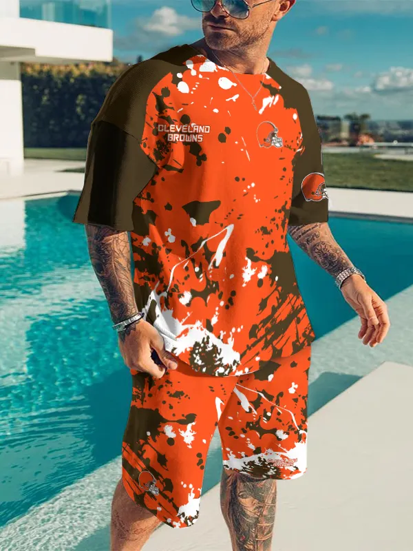 Cleveland BrownsLimited Edition Top And Shorts Two-Piece Suits