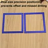 2Pcs Diamond Art Square Auxiliary Frame 3D Printing Diamond Art Desk Positioning Frame Lightweight for Boys Girls Adults Students Home Office Leisure (Royal Blue small)