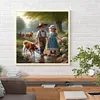 Country Farm Kid-Full Round Diamond Painting 40*40CM