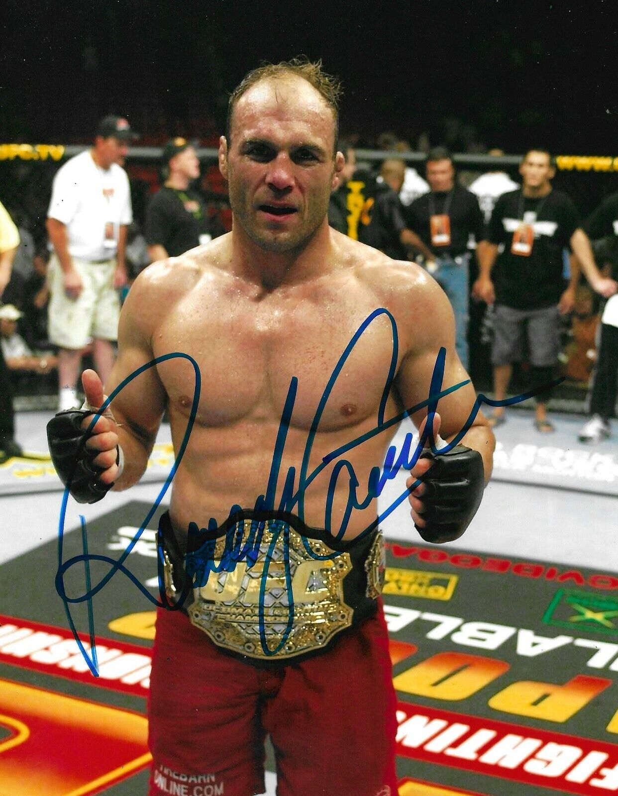 Randy Couture Signed UFC Heavyweight Champion 10x8 Photo Poster painting AFTAL