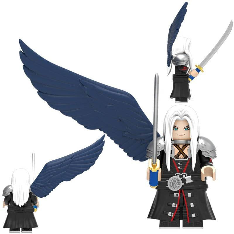 Sephiroth from Final Fantasy Custom Minifigure Minifigure Bricks monstertoys