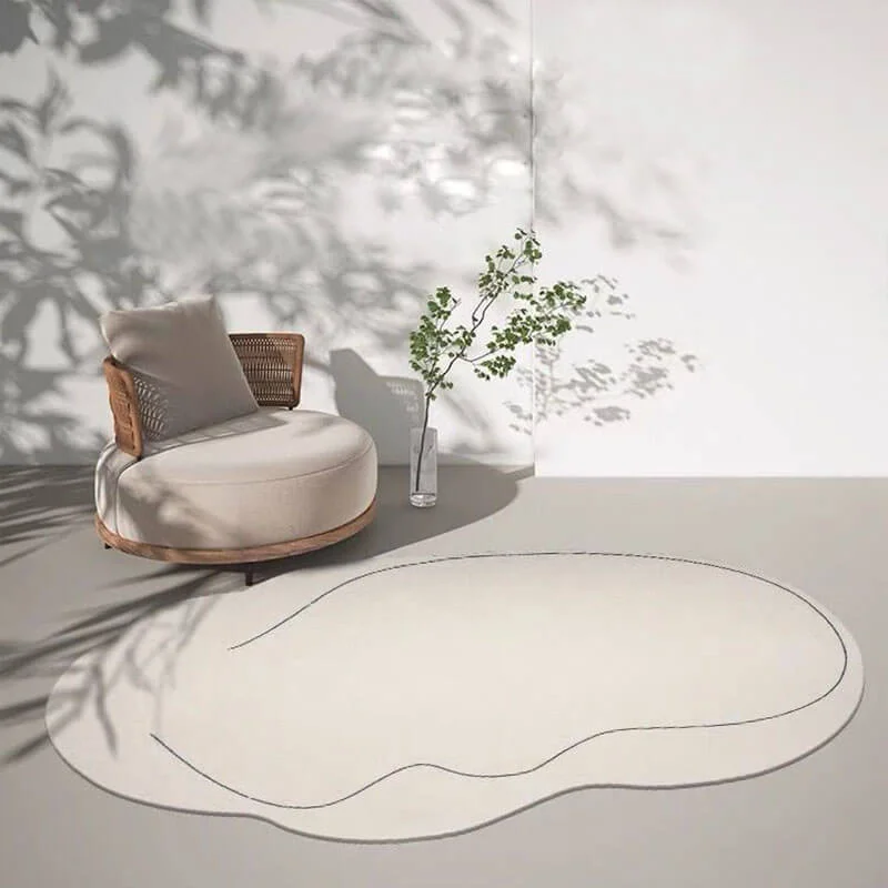 Black And Beige Irregular Rugs,Soft Home Decor Floor Rugs