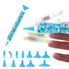 Diamond Painting Sequins Pen with 12 Tips Diamond Art Drill Pen for Art Crafts
