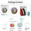 Flowers DIY Stamped Embroidery Kit with Embroidery Hoop Needlepoint Kit 30x30cm for Adults Beginners Craft Lovers Gift tapestrymarket