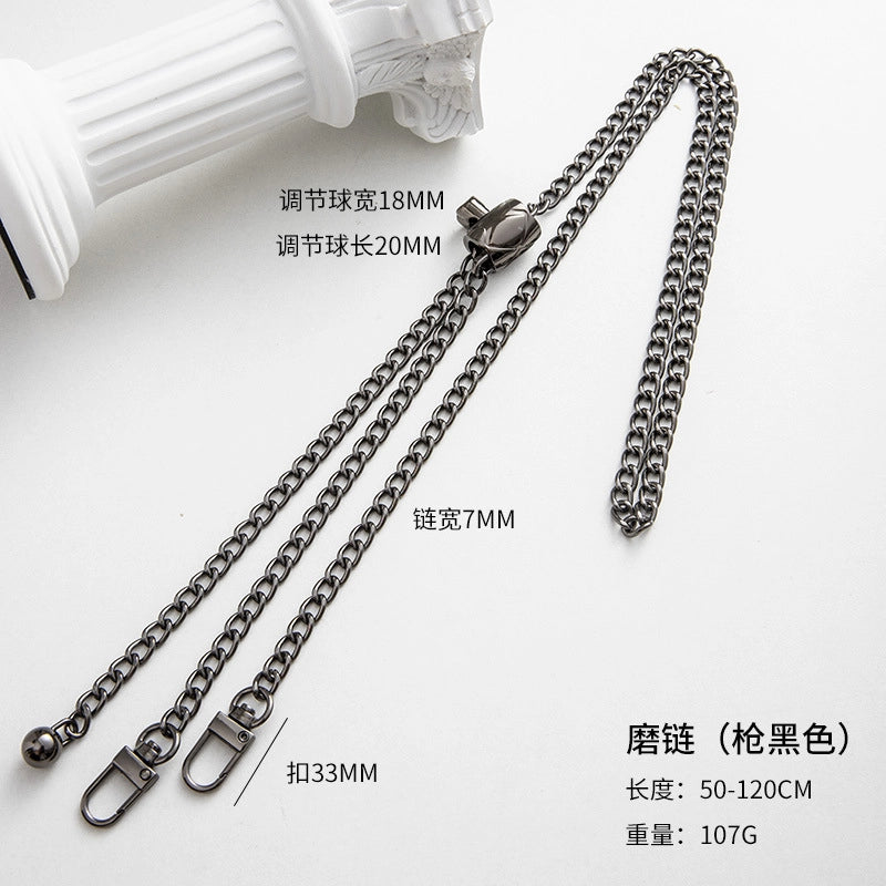 5 Pieces Alloy Solid Color Bag Chain Bag Straps