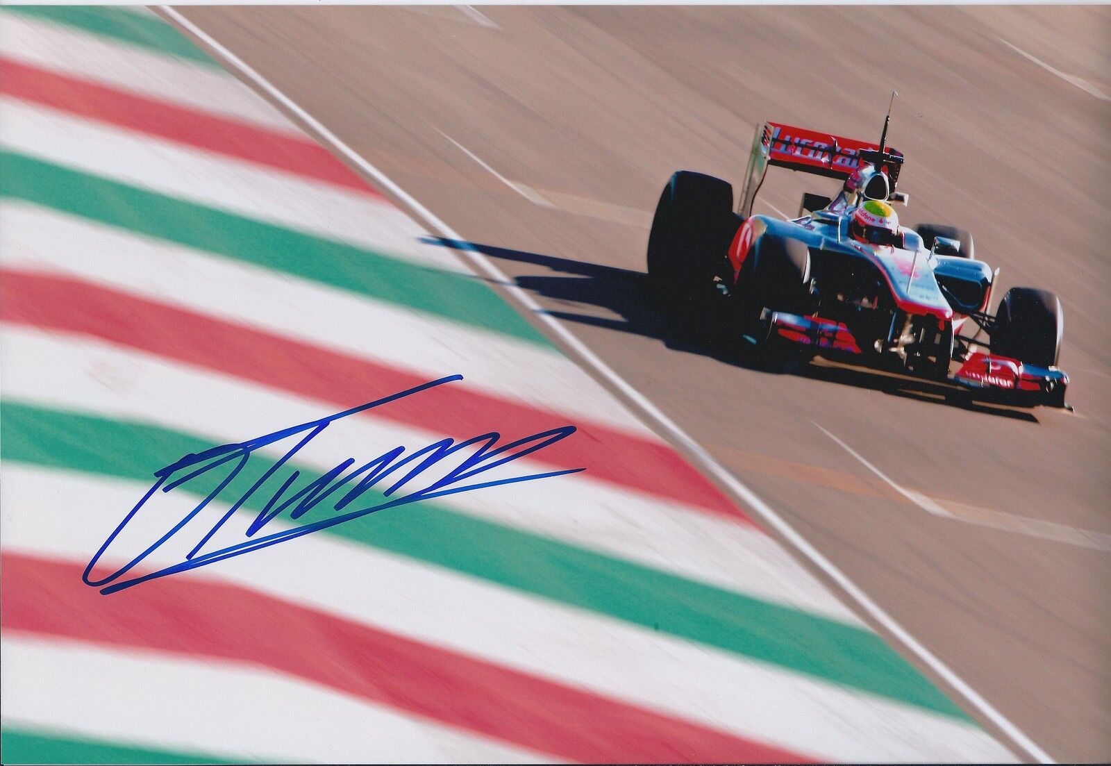 Oliver TURVEY SIGNED F1 Test Driver 12x8 Photo Poster painting AFTAL COA Autograph McLAREN