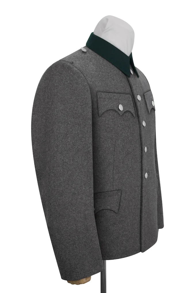   Wehrmacht Austrian Officer Grey Wool Service Tunic Jacket I 5 buttons German-Uniform
