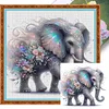 Flower Elephant-11CT Stamped Cross Stitch 45*45cm tapestrymarket