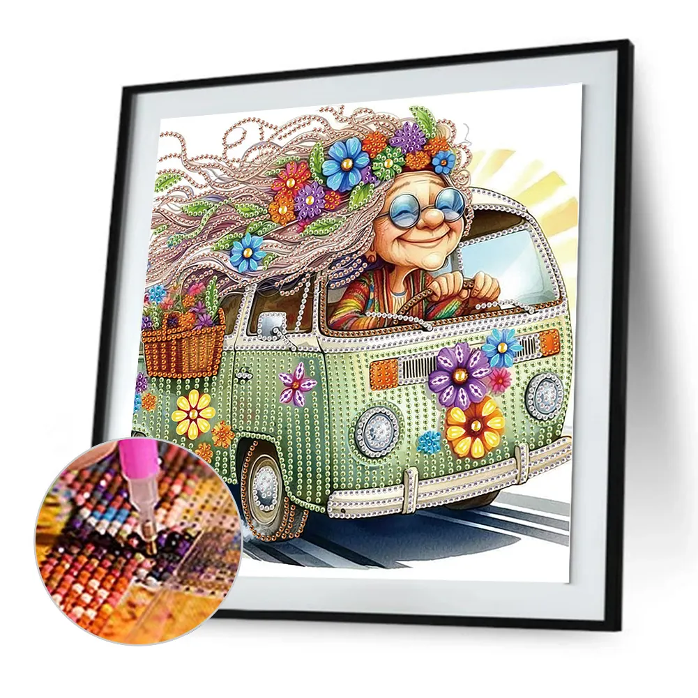 Diamond Painting - Partial Special Shaped Drill - Grandma(Canvas|30*30cm)