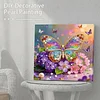 DIY Pearl Painting Butterfly for Home Decor with Frame(25x25cm)