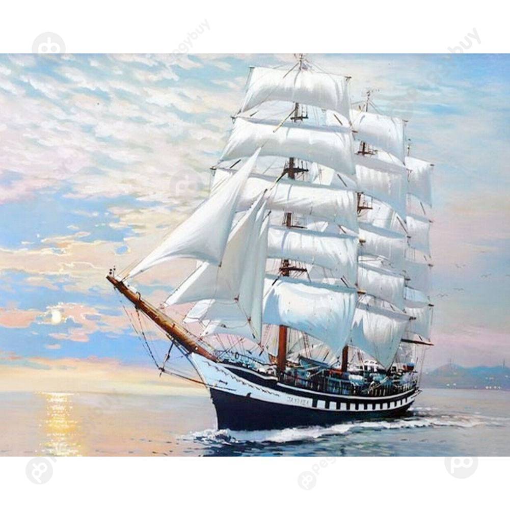 

40*50CM Paint By Numbers-Sailboat, 501 Original