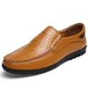 Large size casual men's leather shoes