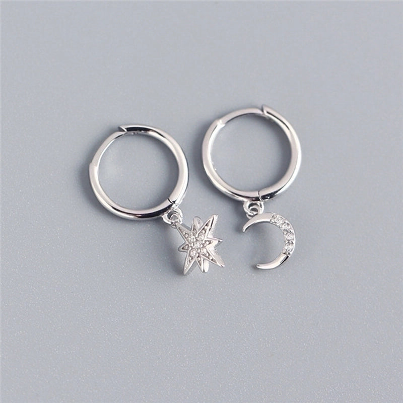 1 Pair Minimalist Geometric Plating Copper Drop Earrings