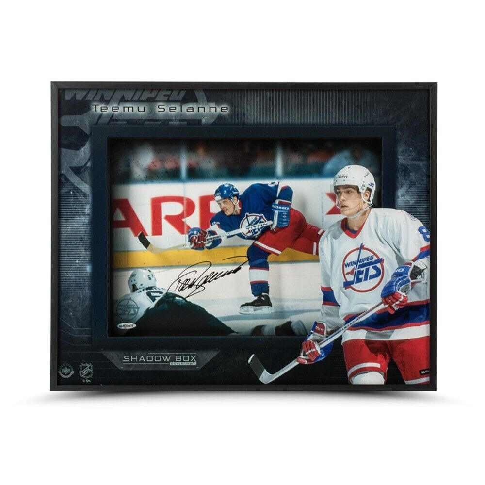 Teemu Selanne Signed Autographed 16X20 Photo Poster painting Shadowbox Winnipeg Jets UDA