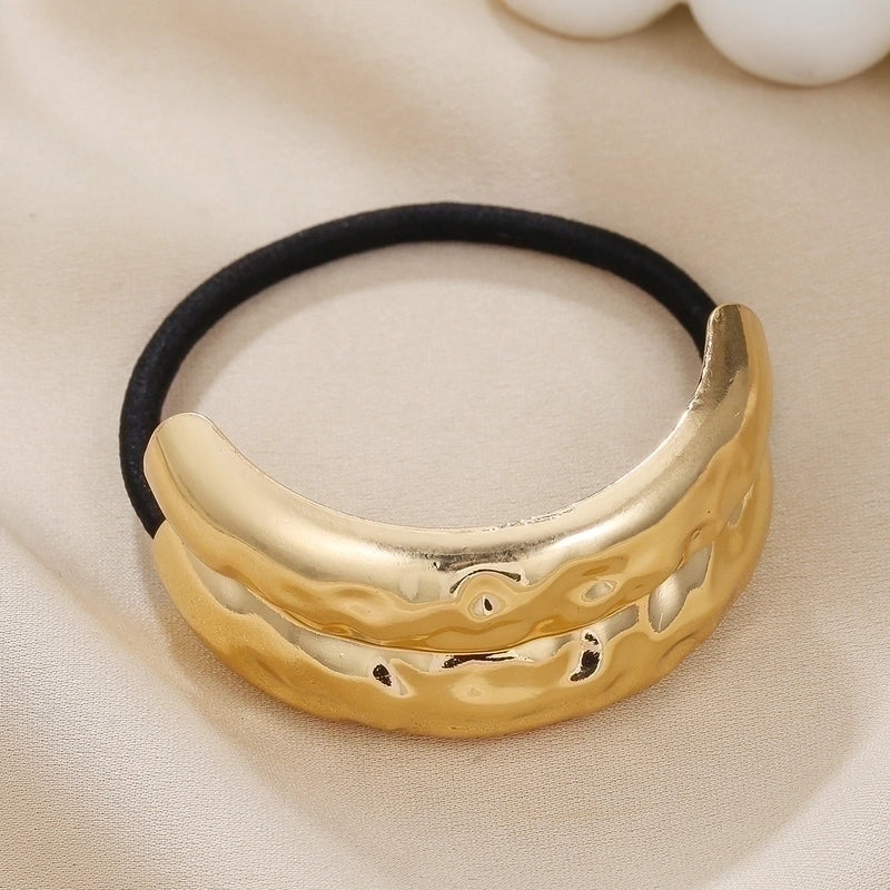 Women’s Elegant Streetwear Geometric Bow Knot Alloy Hair Tie