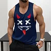  Devilish Graphic Tank Top for Men - Perfect for Fitness and Casual Wear by Inlyline