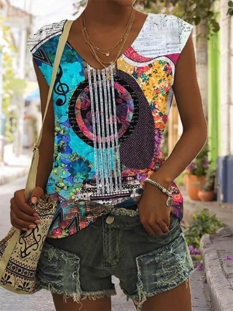 Guitar Inspired Music Lover Essential Tank Top