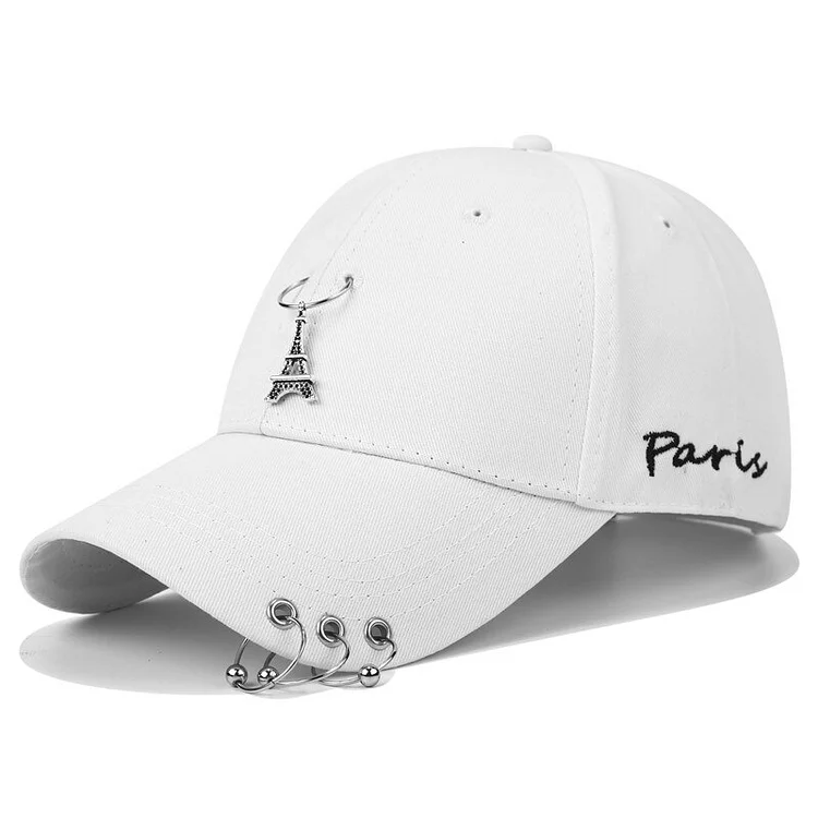 2023 dad hat Iron ring Paris Embroidery Hat Baseball Cap leisure men gorras bone casquette dad hat