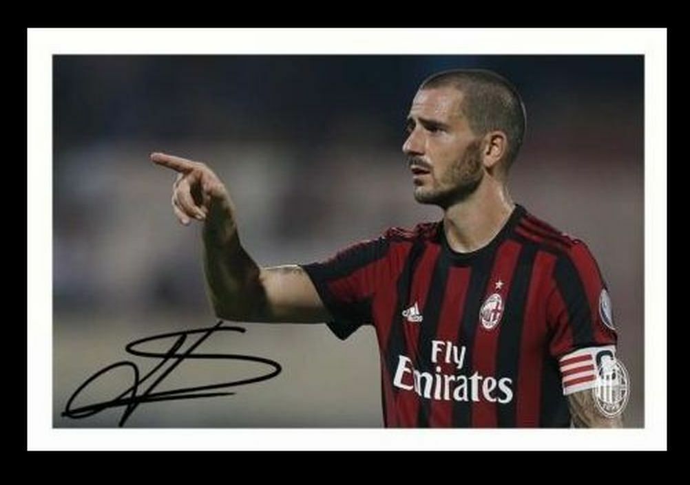 Leonardo Bonucci - AC Milan Autograph Signed & Framed Photo Poster painting
