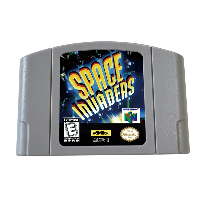 Space Invaders N64 Cartridge For Nintendo 64 Game Console