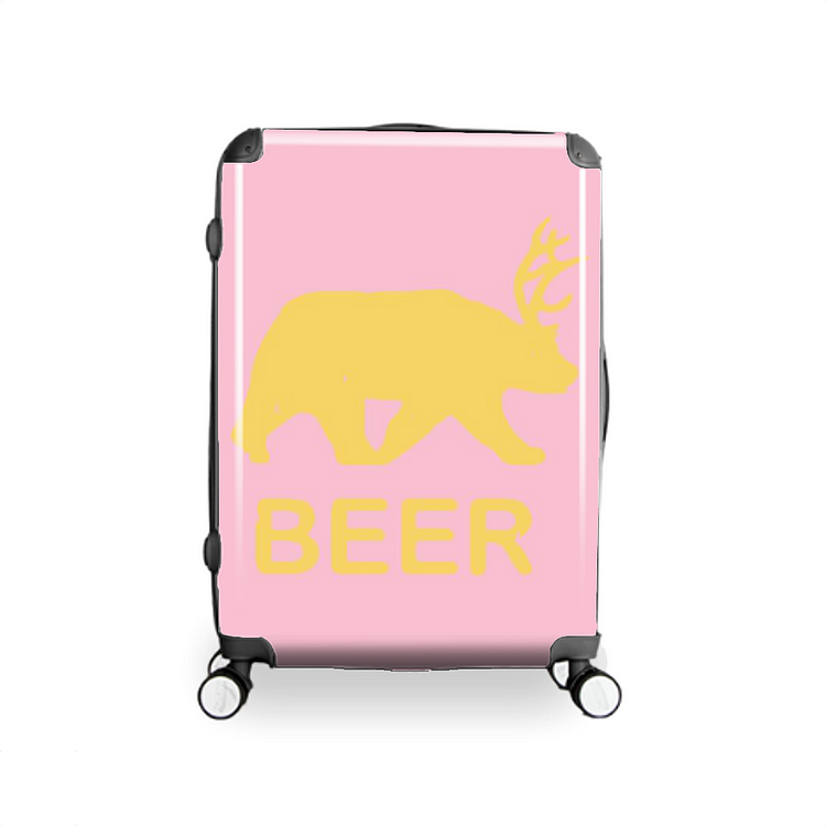 Beer Bear Deer, Beer Hardside Luggage