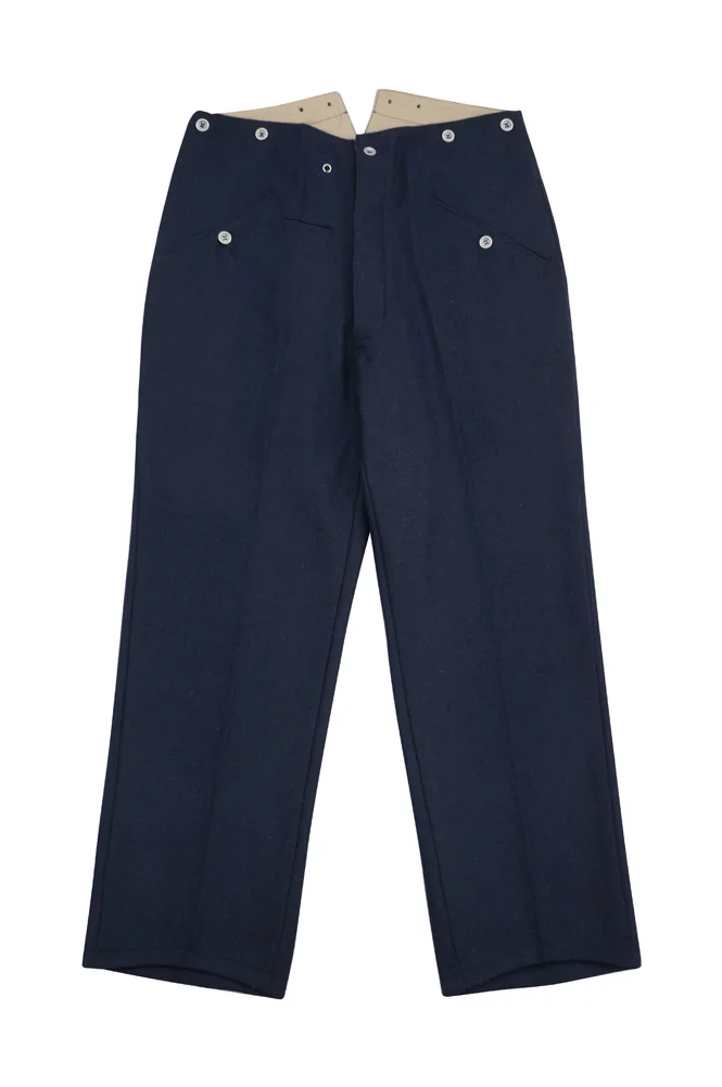   Kriegsmarine German Navy Blue Wool Straight Trousers German-Uniform