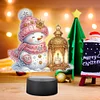 Acryl Weihnachten Schneemann doppelseitig - 5d DIY Bastellampe