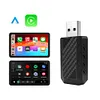 2 in 1 Wireless CarPlay Android Auto Adapter Plug & Play for Factory Wired Cars